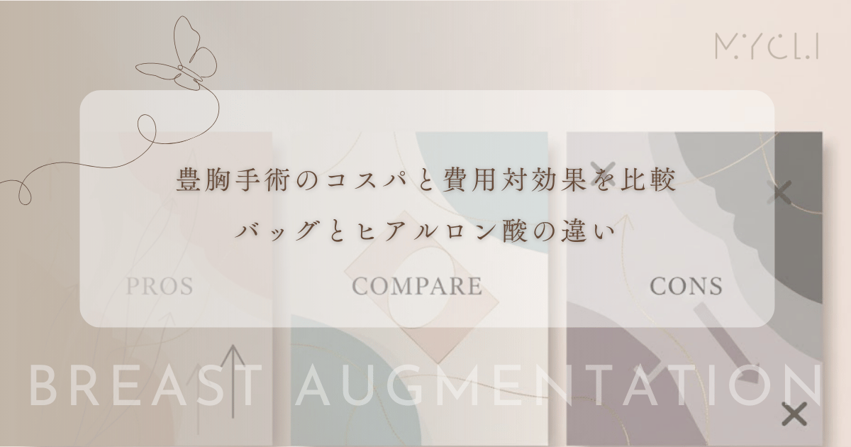 豊胸手術のコスパと費用対効果を比較|一生モノのバッグと繰り返すヒアルロン酸の違い