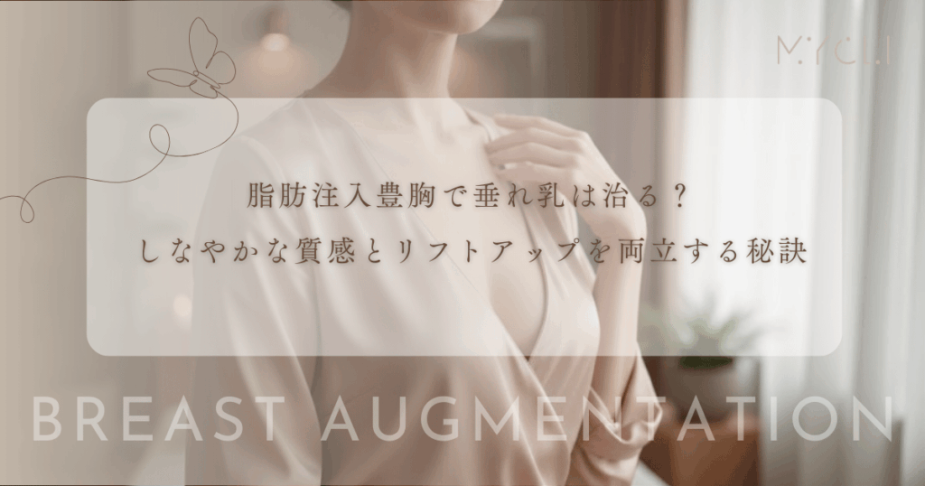 脂肪注入豊胸で垂れ乳は治る？しなやかな質感とリフトアップを両立する秘訣