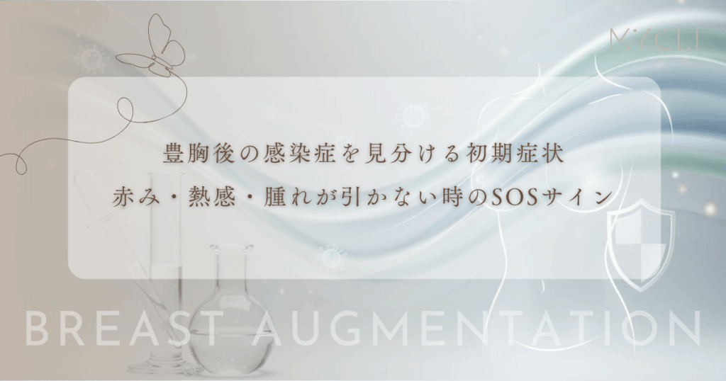 豊胸後の感染症を見分ける初期症状｜赤み・熱感・腫れが引かない時のSOSサイン