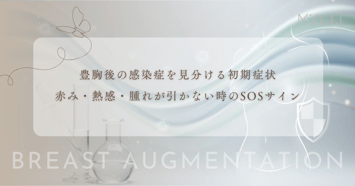 豊胸後の感染症を見分ける初期症状|赤み・熱感・腫れが引かない時のSOSサイン