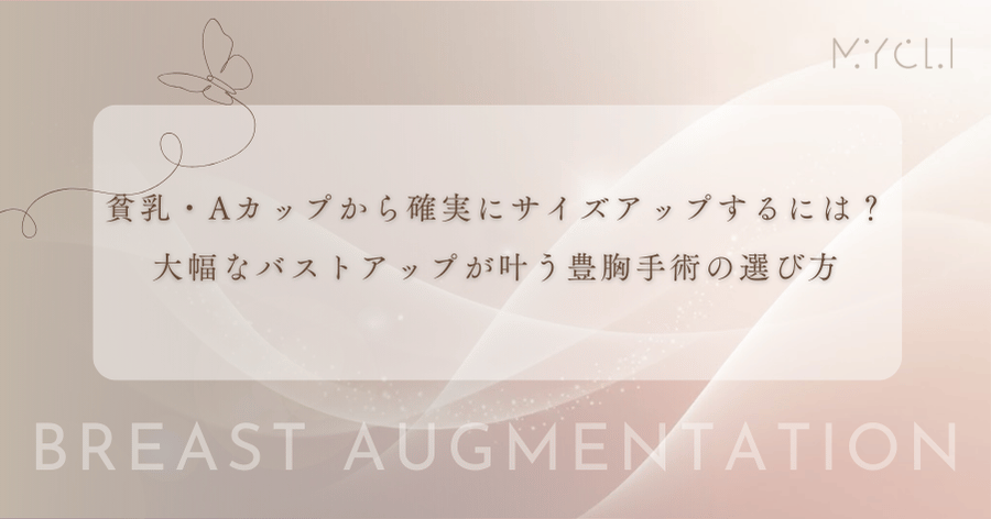 貧乳・Aカップから確実にサイズアップするには？大幅なバストアップが叶う豊胸手術の選び方