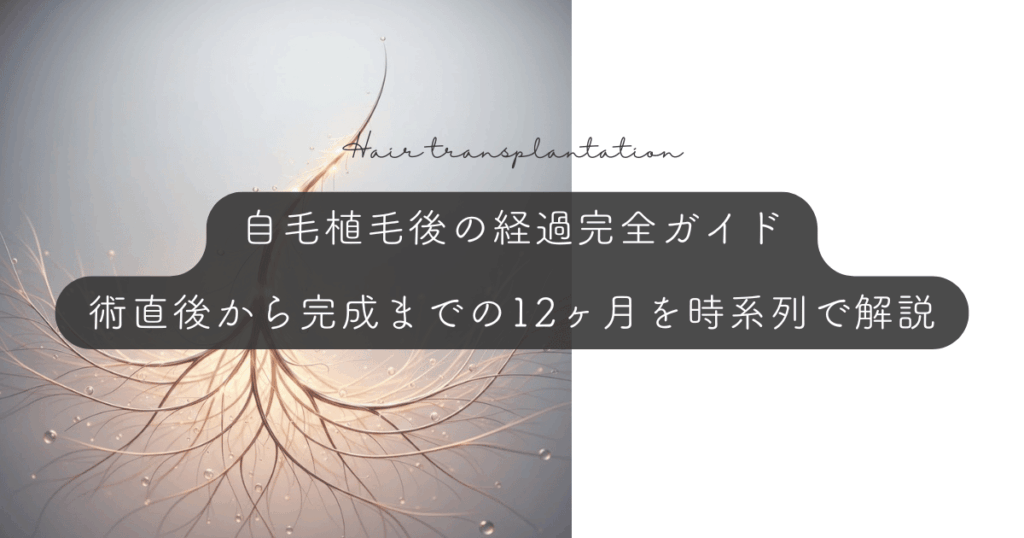自毛植毛後の経過完全ガイド｜術直後から完成までの12ヶ月を時系列で解説